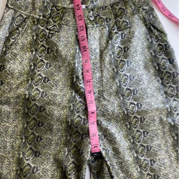 Mistress Rocks LosAngeles Green Snake Risk Jogger& Bandeau Top Matching Set S - Picture 14 of 16